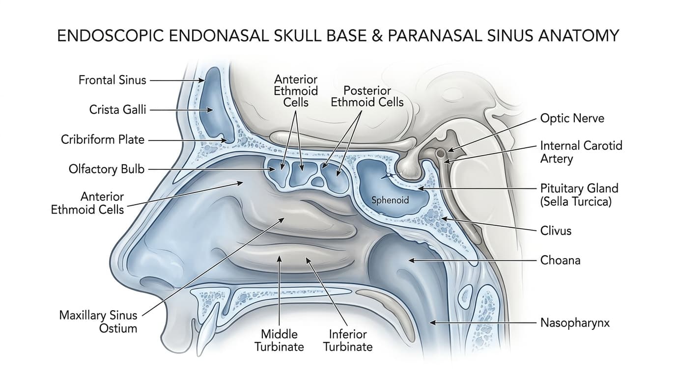 Thin-Cut Cranial Base and Paranasal Sinus CT MRI Protocol Mapping